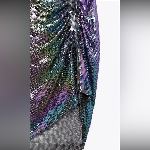 NWT Zara SHINY HALTER DRESS - Picture 10 of 10